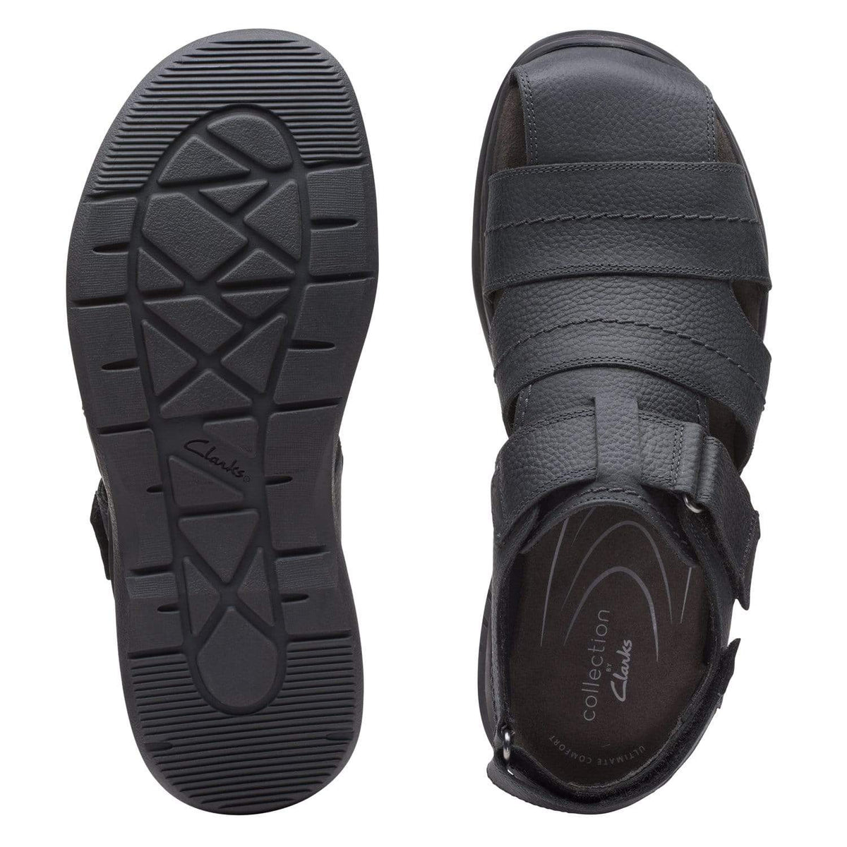 Clarks Hapsford Cove - Sandals - Back Tumbled Leather - 261580147 - G Width (Standard Fit)