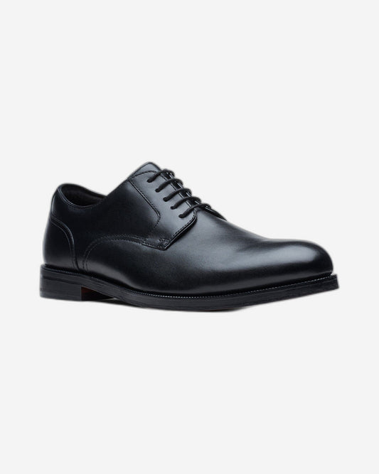 Clarks Craftdean Lace Shoes - Black Leather - 261691797 - G Width (Standard Fit)