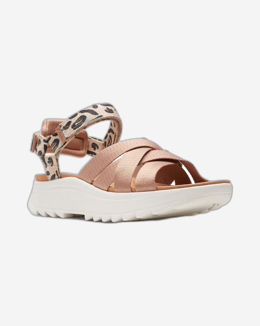 Clarks Dashlite Cross - Sandals - Praline Combi - 261704274 - D Width (Standard Fit)