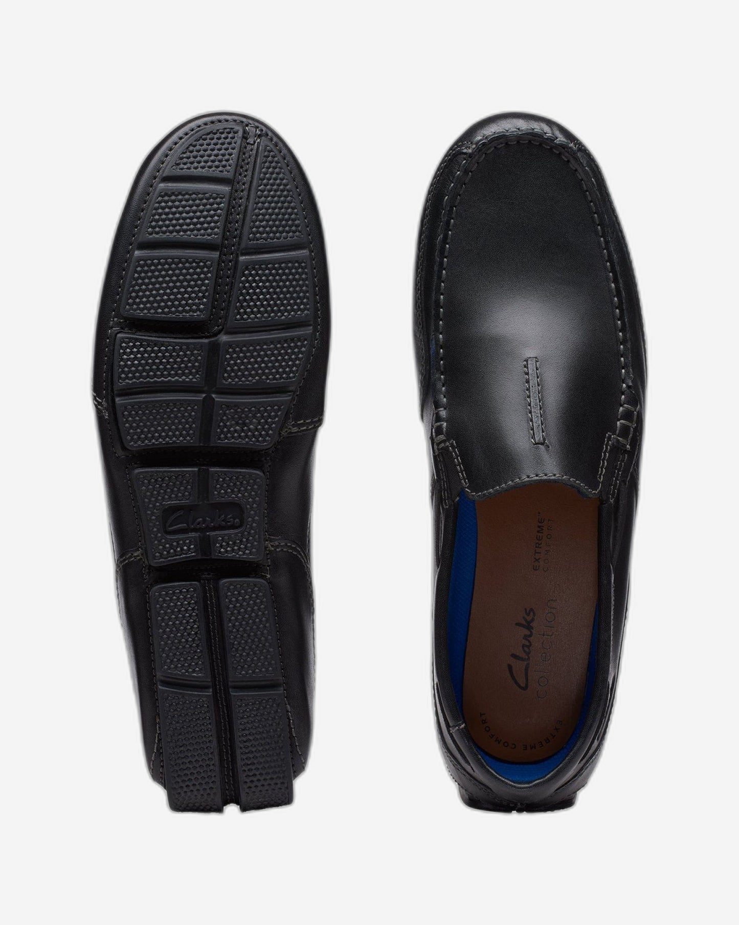 Clarks Markman Seam - Shoes - Black Leather - 261715677 - G Width (Standard Fit)