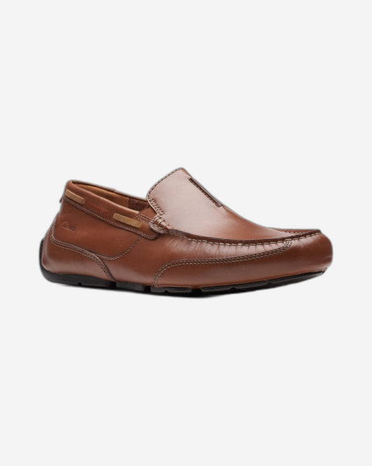 Clarks Markman Seam - Shoes - Dark Tan Lea - 261715687 - G Width (Standard Fit)