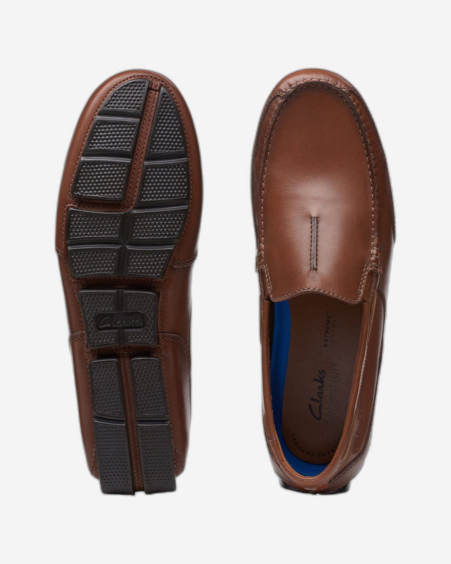 Clarks Markman Seam - Shoes - Dark Tan Lea - 261715687 - G Width (Standard Fit)