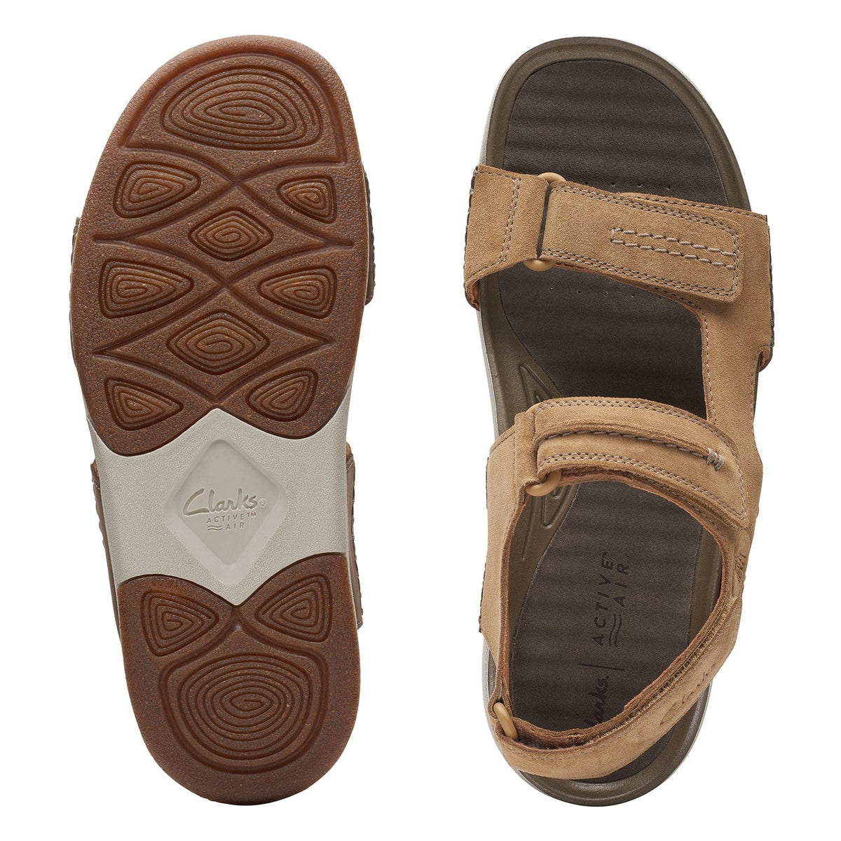 Clarks Nature 5 Trail - Sandals - Dark Sand - 261723337 - G Width (Standard Fit)