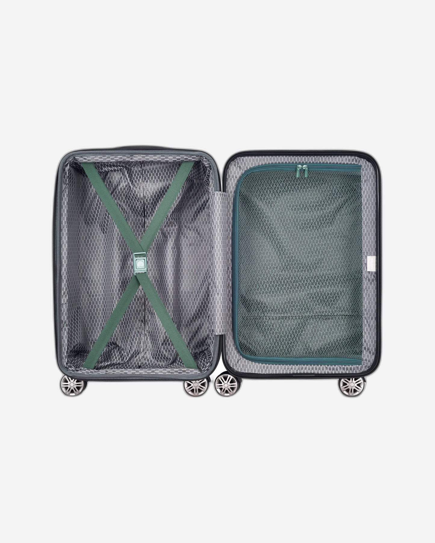 Delsey Paris Air Armour Expandable 55cm Green Luggage