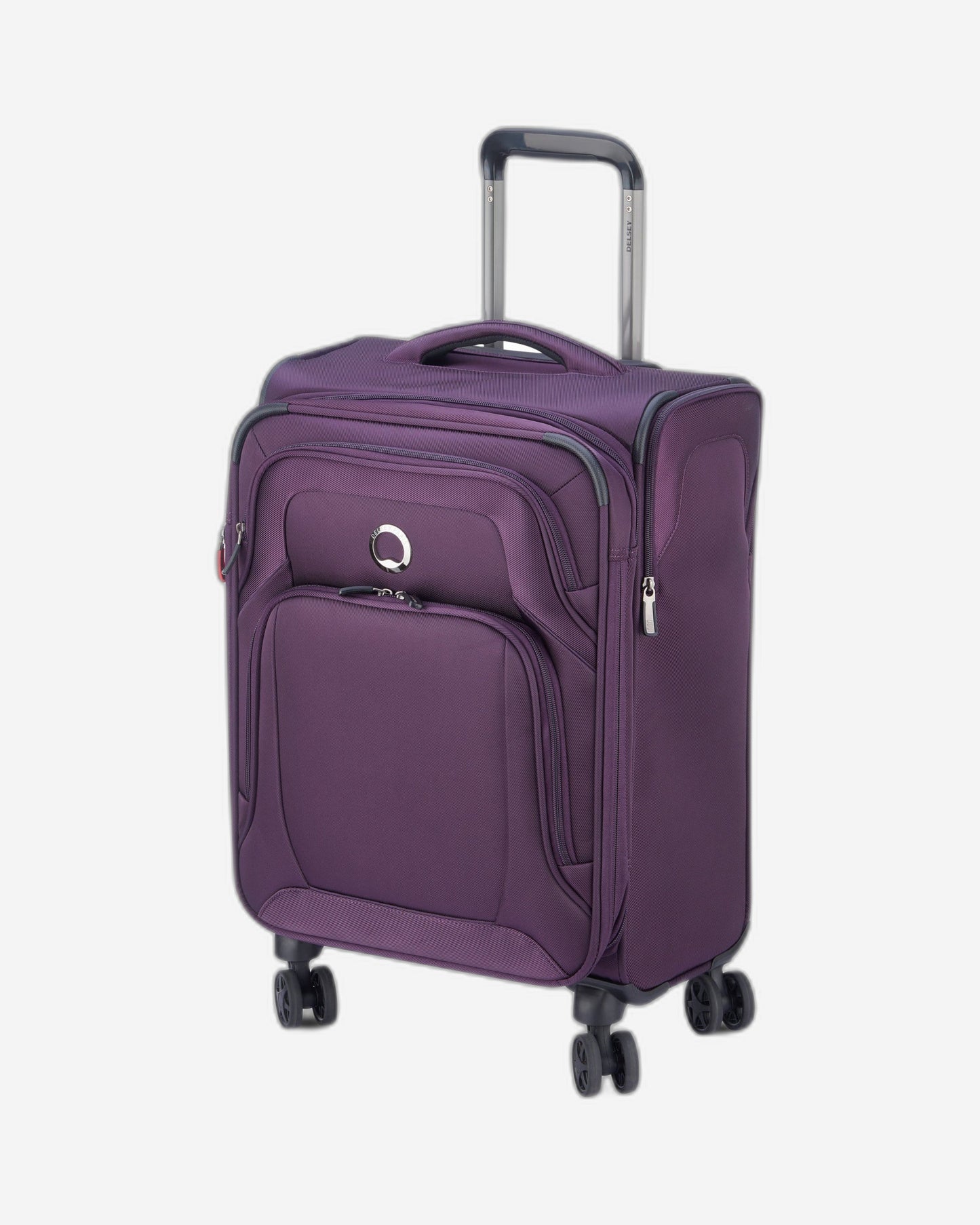 Delsey Paris Optimax Lite Expandable 55cm Purple Luggage