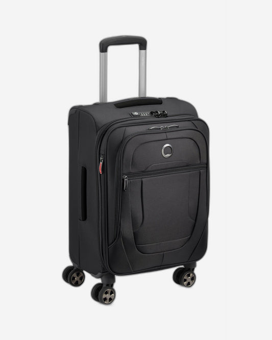 Delsey Paris Helium DLX Expandable 55cm Black Luggage
