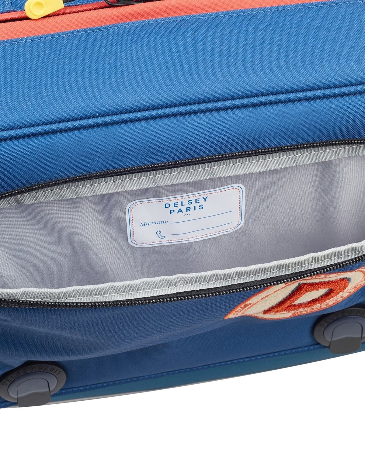 Delsey Paris BTS 2023 4 Wheel 15.6 Inch Blue Wheeled School Bag
