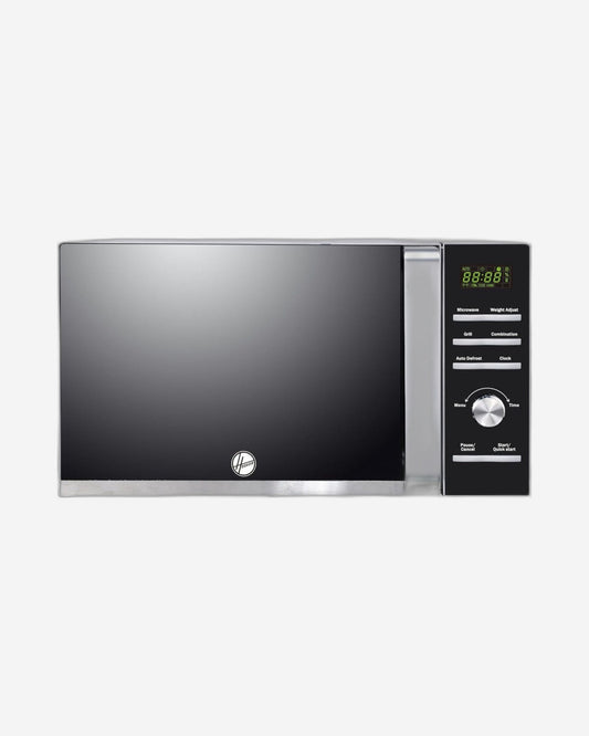 Hoover 25L Digital Microwave with Grill Oven - HMW-M25G-S, 900W Power, Defrost, Grill Function, Digital Button Control, Black