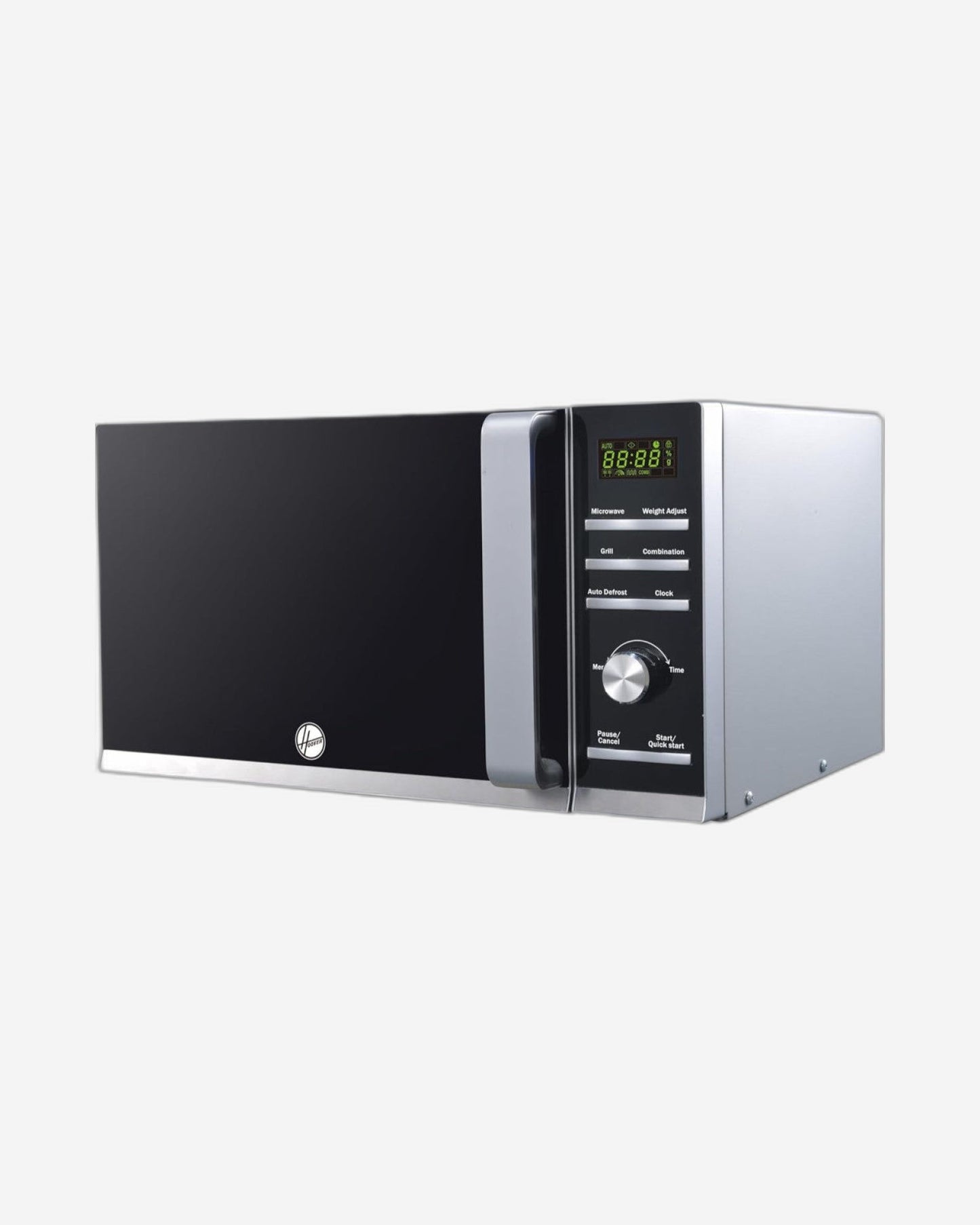 Hoover 25L Digital Microwave with Grill Oven - HMW-M25G-S, 900W Power, Defrost, Grill Function, Digital Button Control, Black