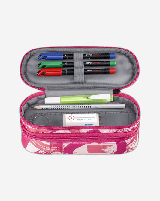 Wenger Two-Compartment School Pencil Case Pink School 653114