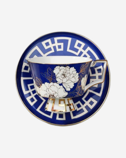 Chaozhou Azul 4Pcs Cup & Saucer Set