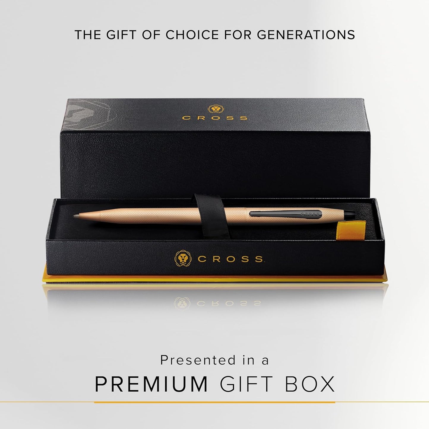Cross Classic Century® Brushed Rose Gold Pvd With Engraved Engine-Turned Diamond-Pattern Finish Ballpoint Pen - AT0082-123