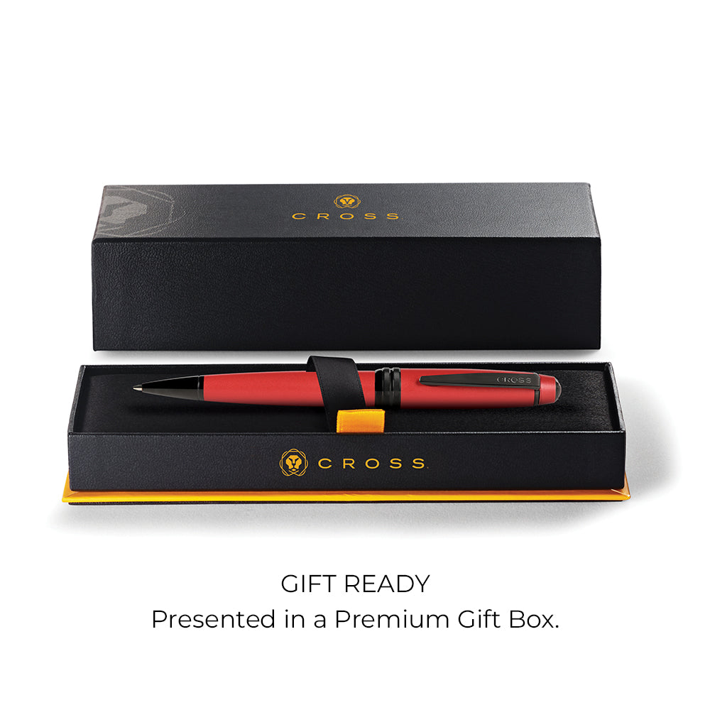 Cross Bailey™ Matte Red Lacquer With Polished Black Pvd Appointments Ballpoint Pen - AT0452-21