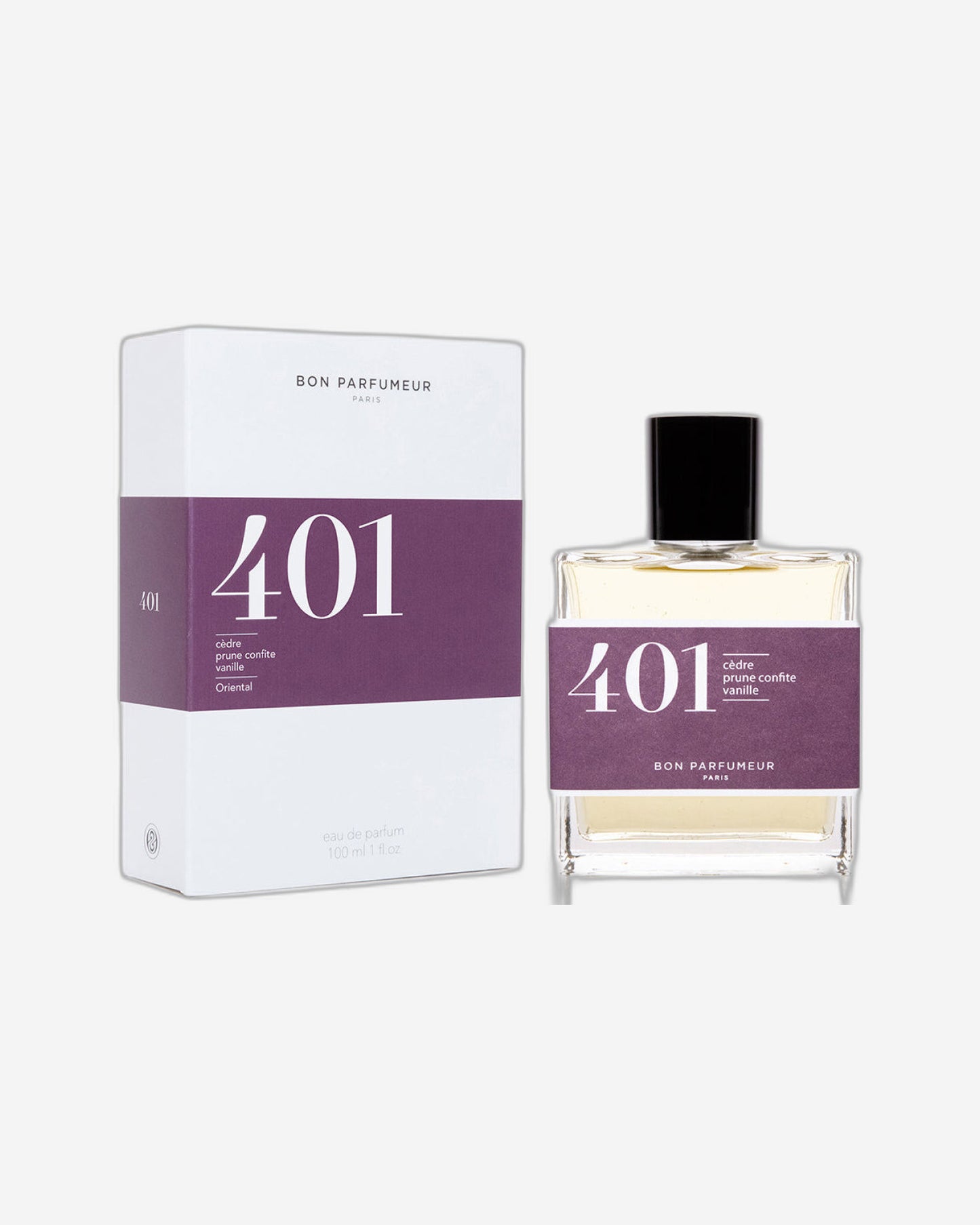 Bon Parfumeur: Les Classiques- 401 Cedar, Candied Plum and Vanilla for Men and Women Eau De Parfum 100ml Natural Spray