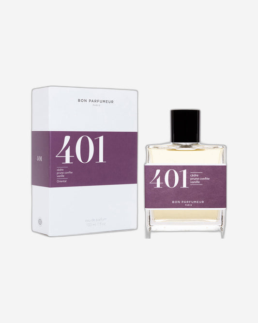 Bon Parfumeur: Les Classiques- 401 Cedar, Candied Plum and Vanilla for Men and Women Eau De Parfum 100ml Natural Spray