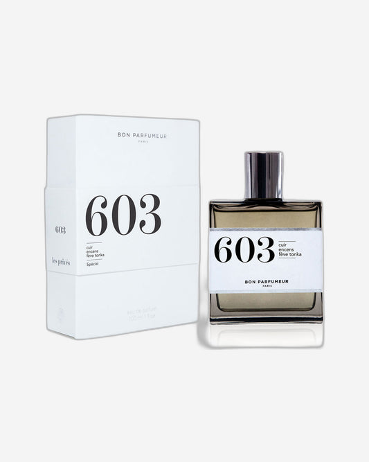 Bon Parfumeur: 'LES PRIVÉS - 603 LEATHER, INCENSE, TONKA FOR MEN AND WOMEN EAU DE PARFUM 100ml NATURAL SPRAY