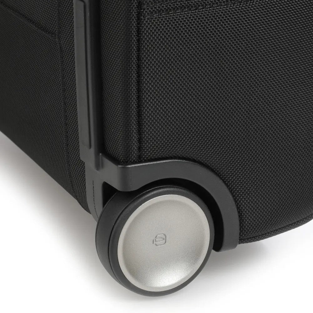 Piquadro Brief Slim Wheeled Computer In Recycled Fabric Wi Black BV4729BR2/N