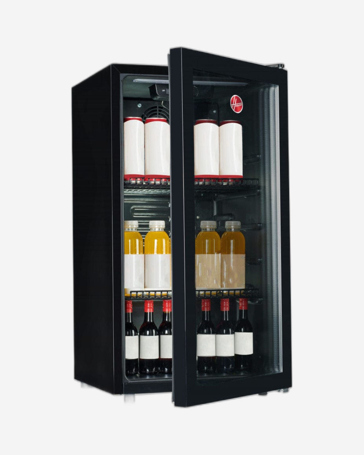Hoover 117 Liters Beverage Cooler, Black, HBC-K117B