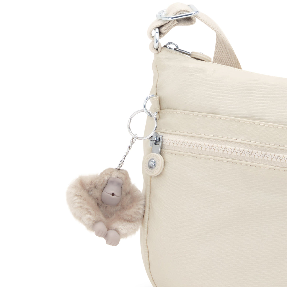 KIPLING-Izellah-Medium crossbody-Beige Pearl-12592-3KA