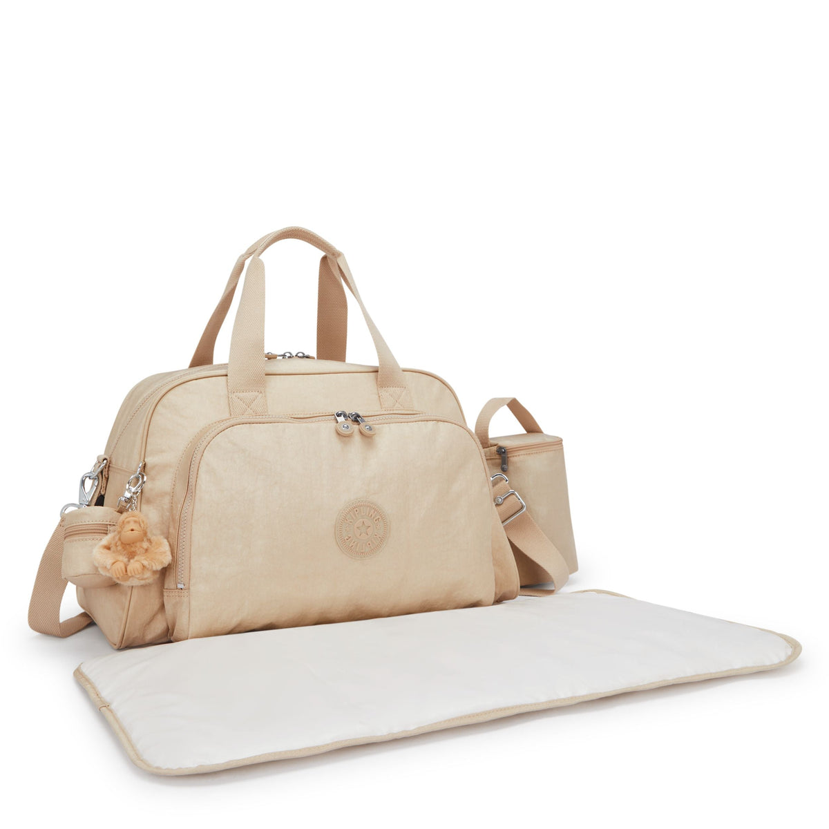 Kipling Camama Sparkled Beige Large baby bag (with changing mat) 13556-5DV