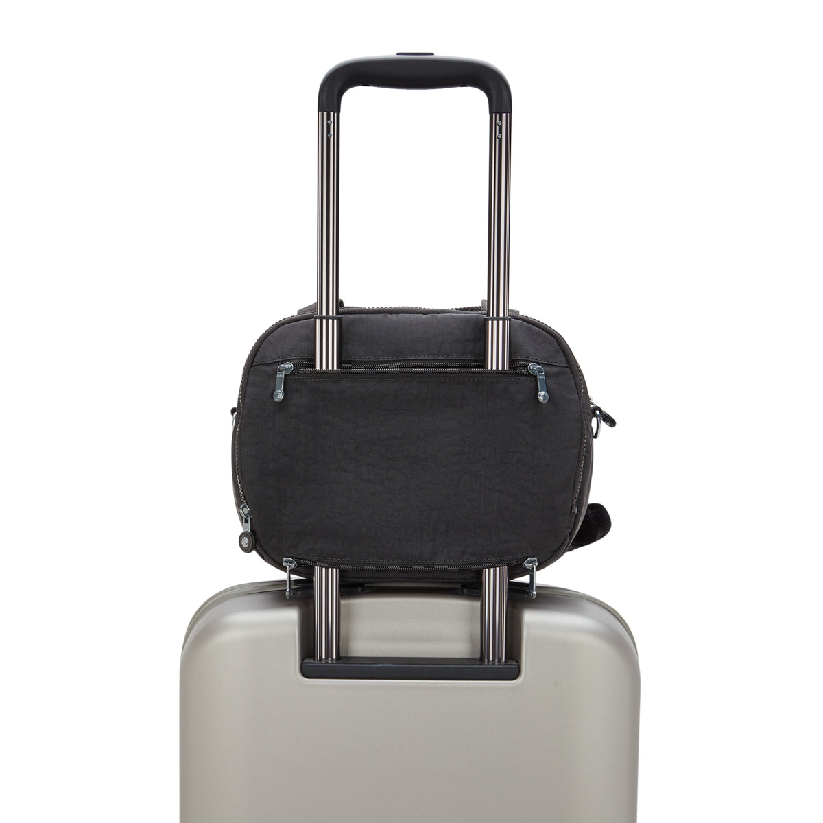 KIPLING Palmbeach Black Noir Large toiletry bag (with trolley sleeve) 13860-P39