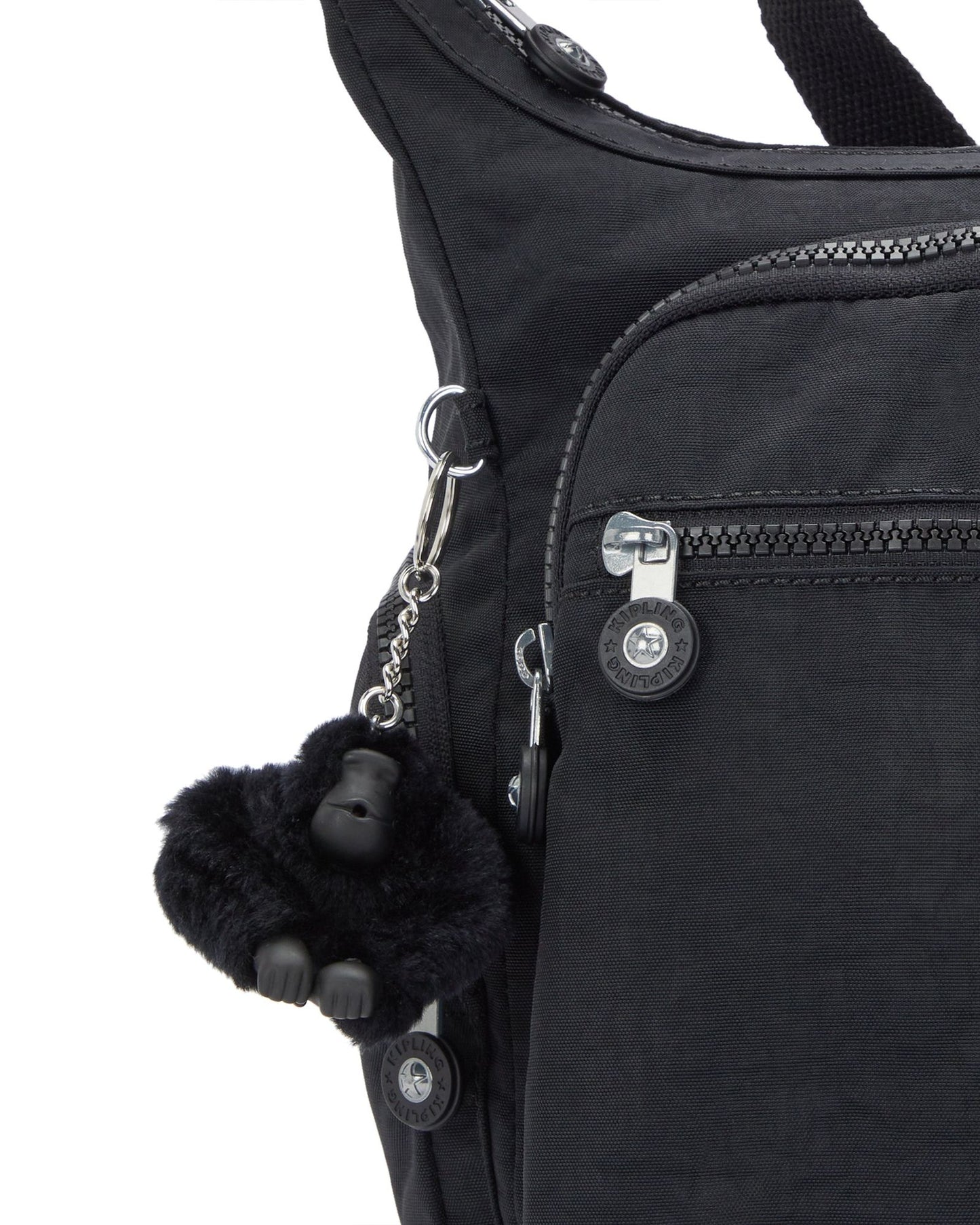 KIPLING Gabbie Black Noir Large crossbody 15255-P39