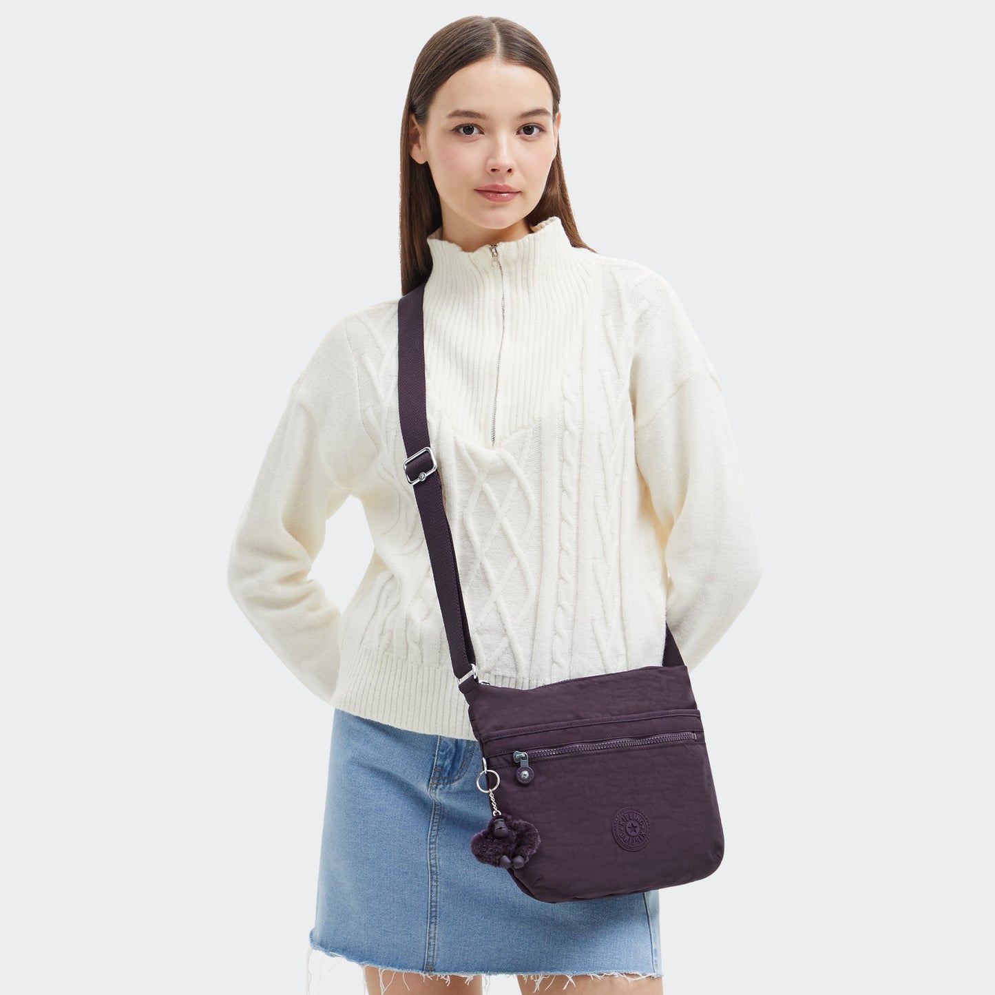Kipling Arto Ultimate Plum Medium Crossbody 19911-67U