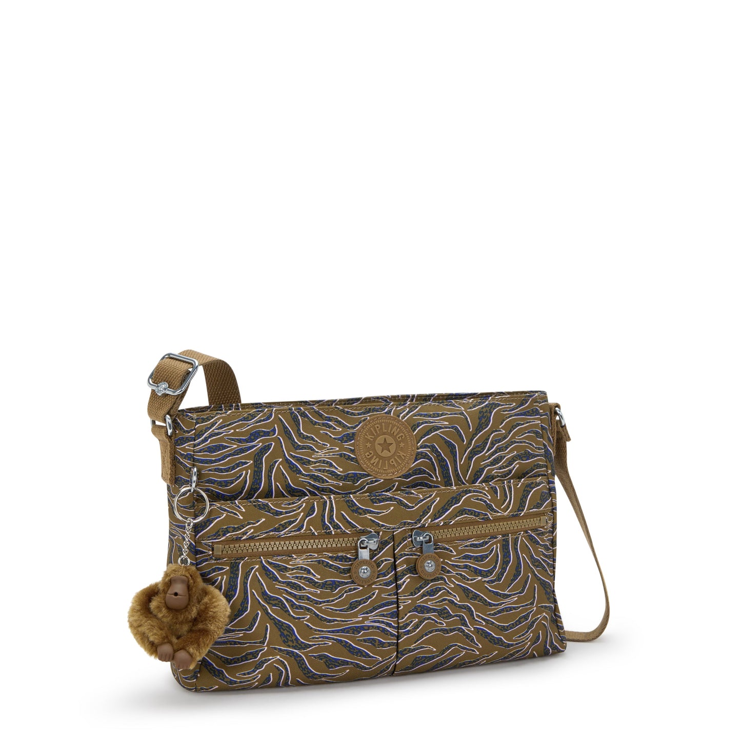 Kipling New Angie Undersea Leaves Small Crossbody Bag I3275-1PR