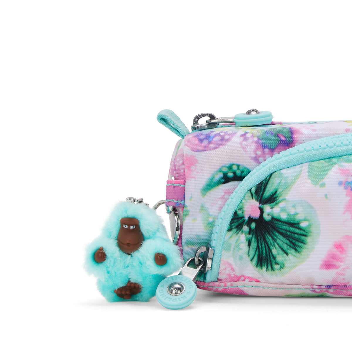 Kipling Cute Aqua Blossom Medium Pencase C2I3330-7EC