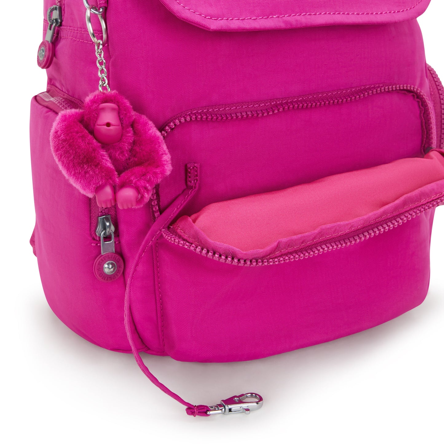 Kipling City Zip S Glowing Fuchsia Small Backpack I3523-3KU