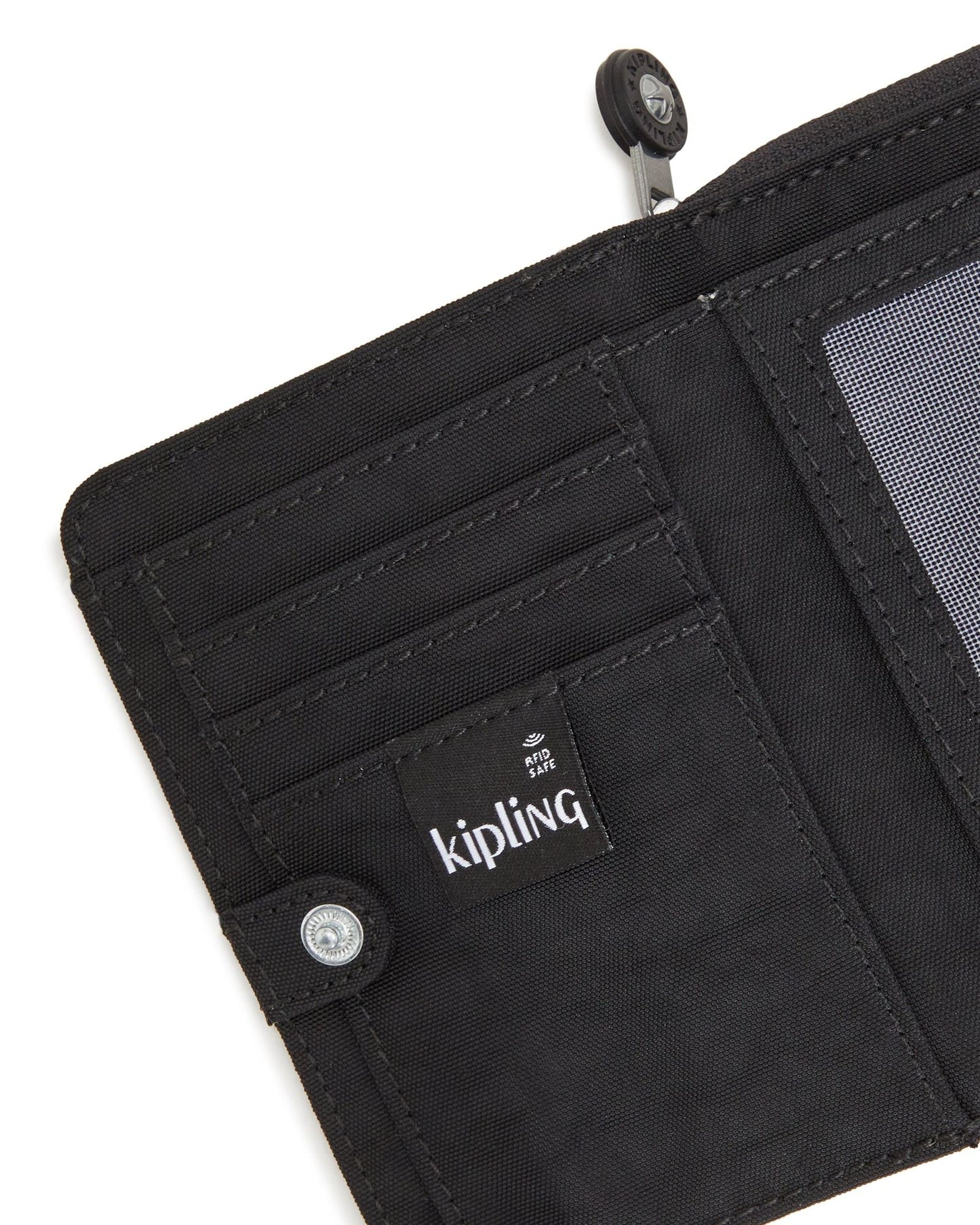 KIPLING Money Love Black Noir Medium Wallet I3738-P39