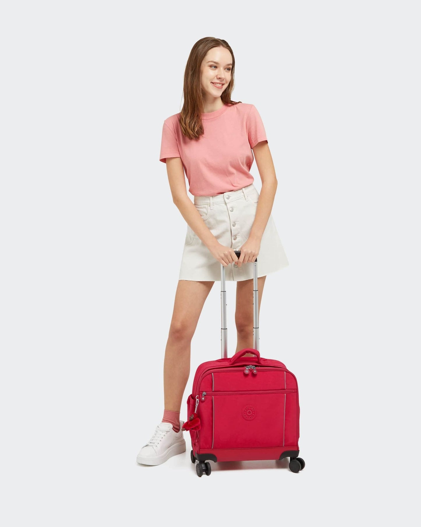 Kipling-New Storia-Large Wheeled Bag-True Pink-I4050-09F