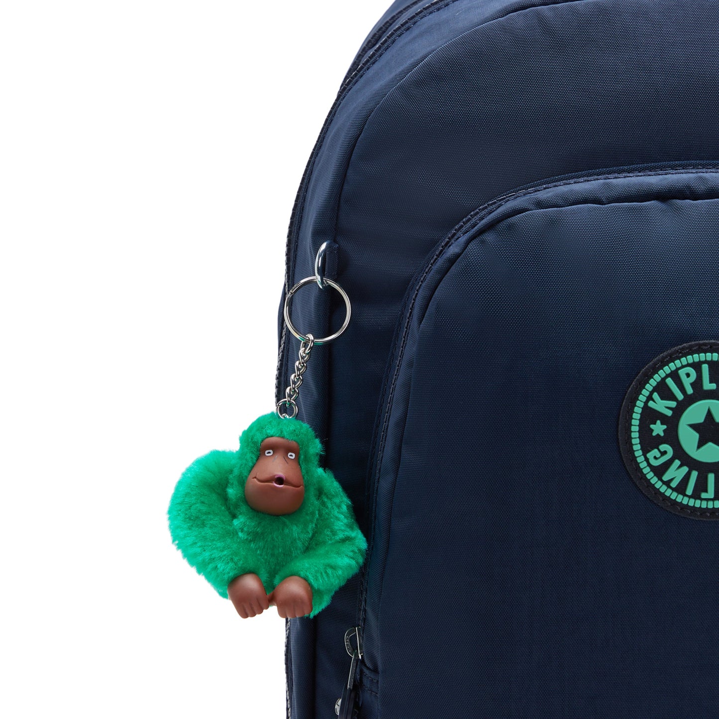 KIPLING-Class Room-Large backpack (with laptop protection)-Blue Green Bl-I4053-CD7