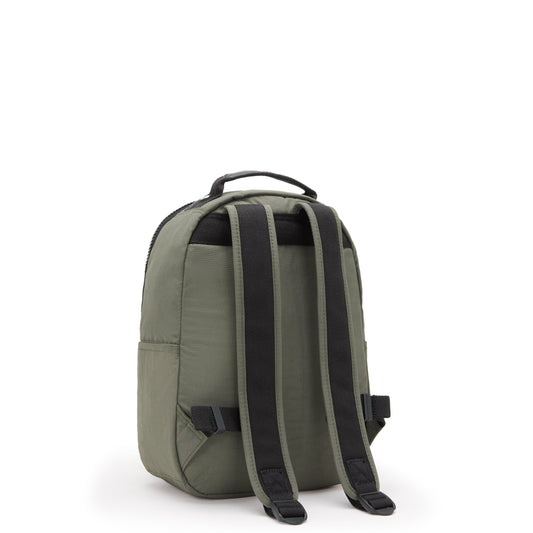 KIPLING Seoul S Green Moss Small backpack (with tablet compartment) I4082-88D
