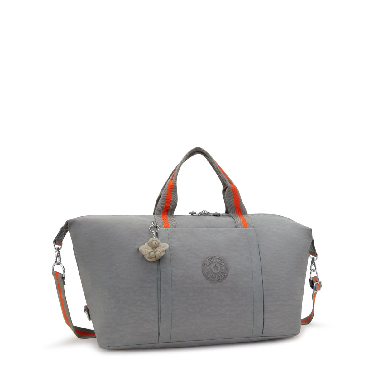 Kipling Bori Inviting Grey Large weekender (with trolley sleeve and removable shoulderstrap) I4582-8DH