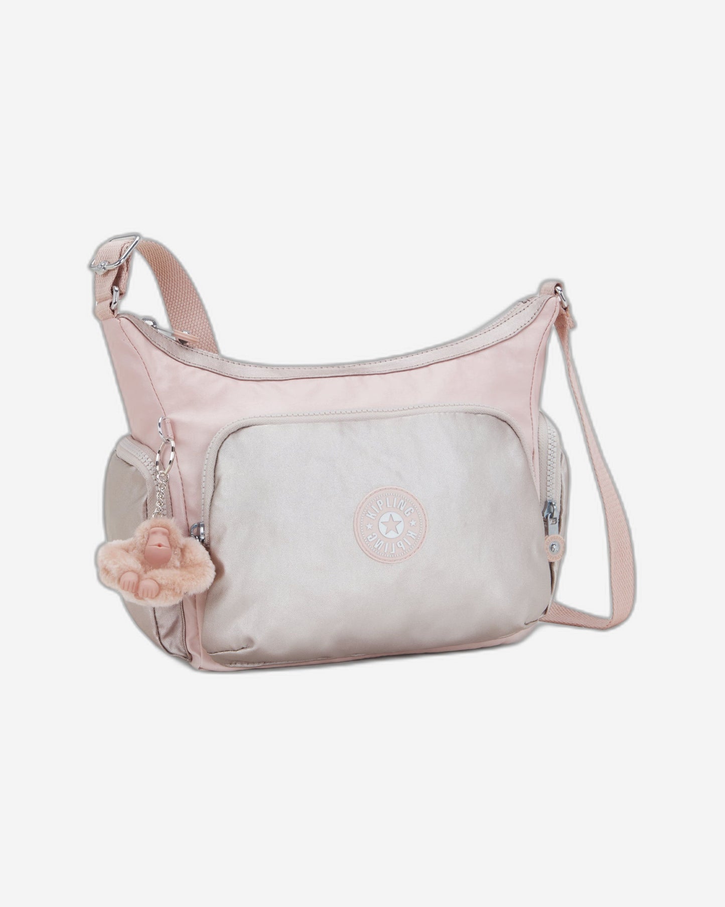 Kipling Gabb S Pink Shine Bl Medium Crossbody I4611-3EL