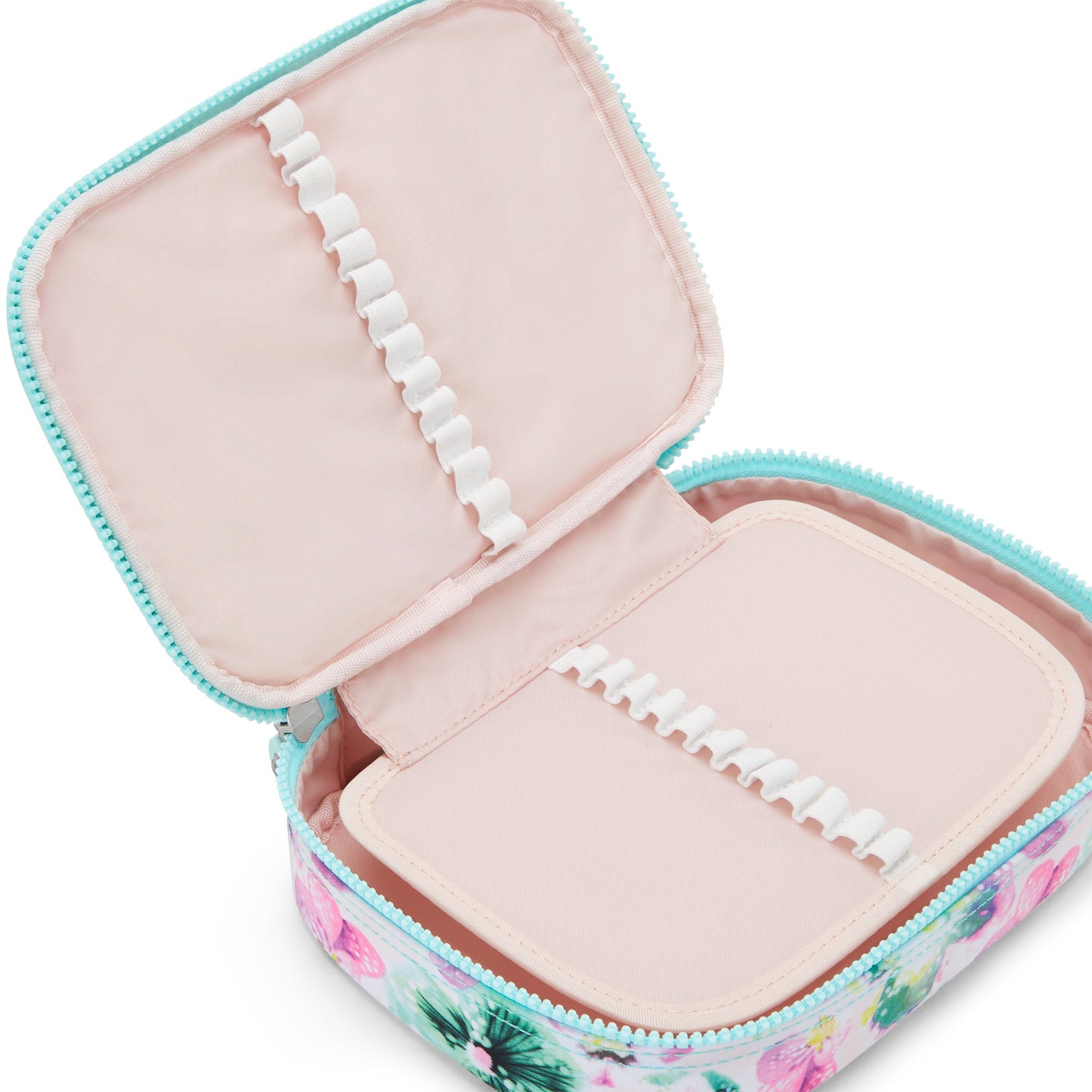 Kipling 100 Pens Aqua Blossom Large Pencase C2I6002-7EC