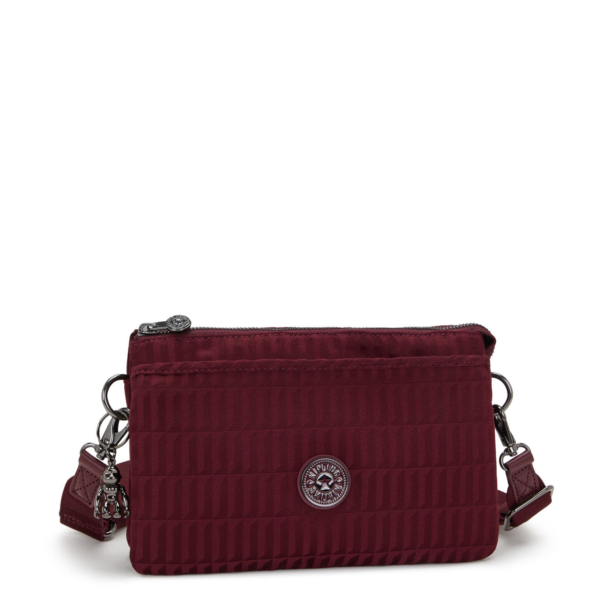 Kipling Riri Maroon Tile Jq Small crossbody (with removable shoulderstrap) I7967-9HX