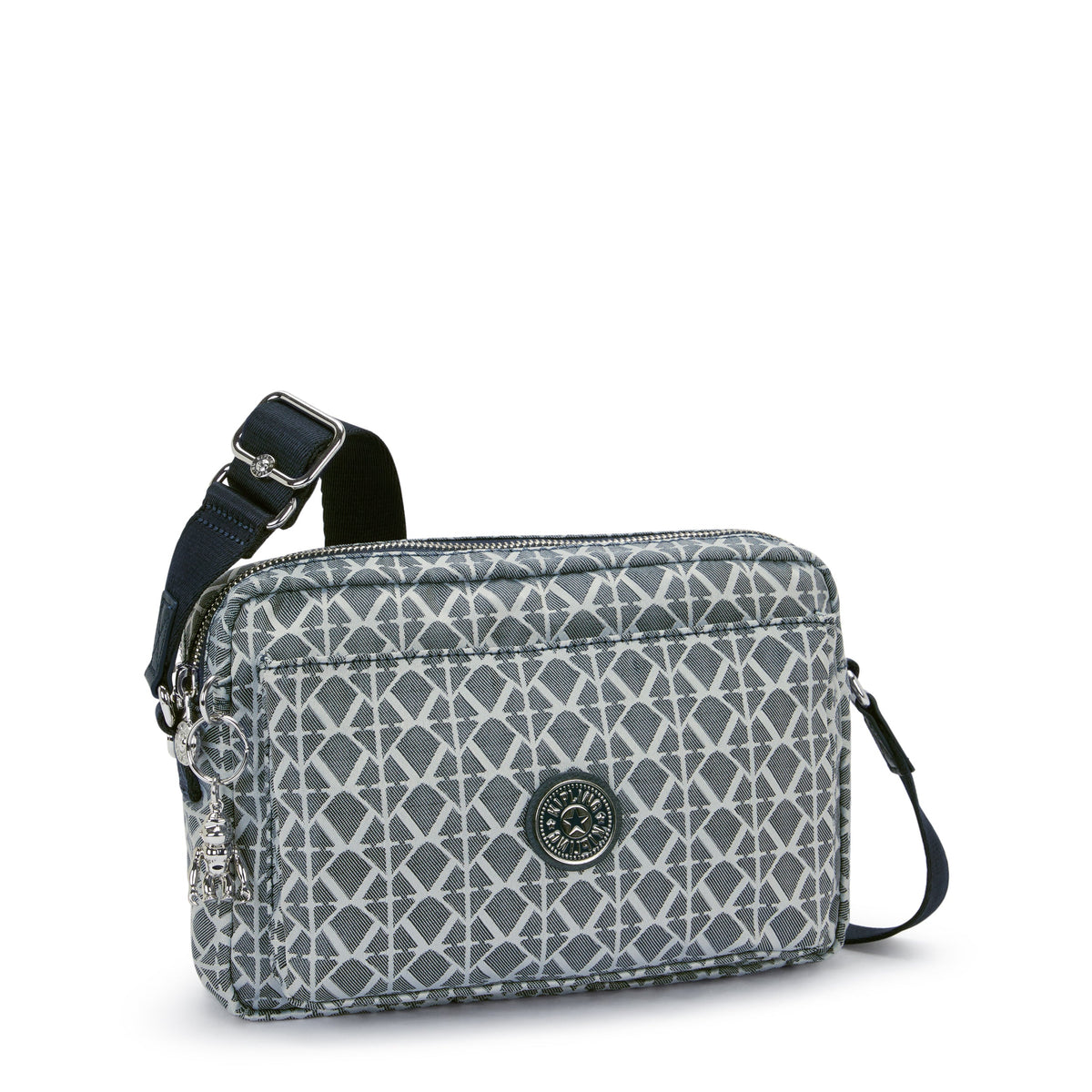 Kipling Abanu M Navy Sign Jq Medium crossbody I8024-8DM