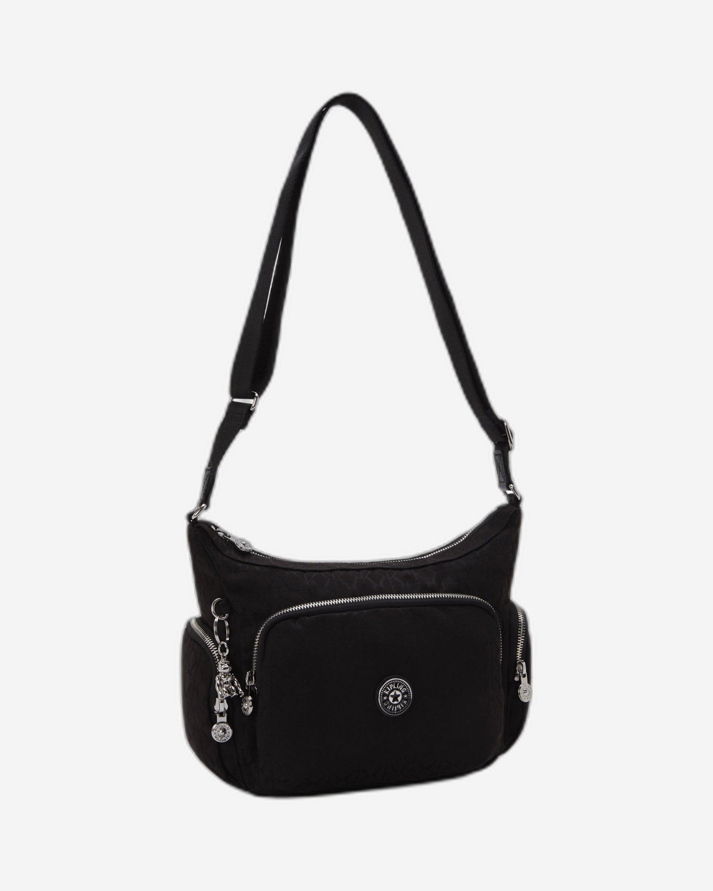 KIPLING Gabb S Noir Sign Jq Medium crossbody I8039-4NW