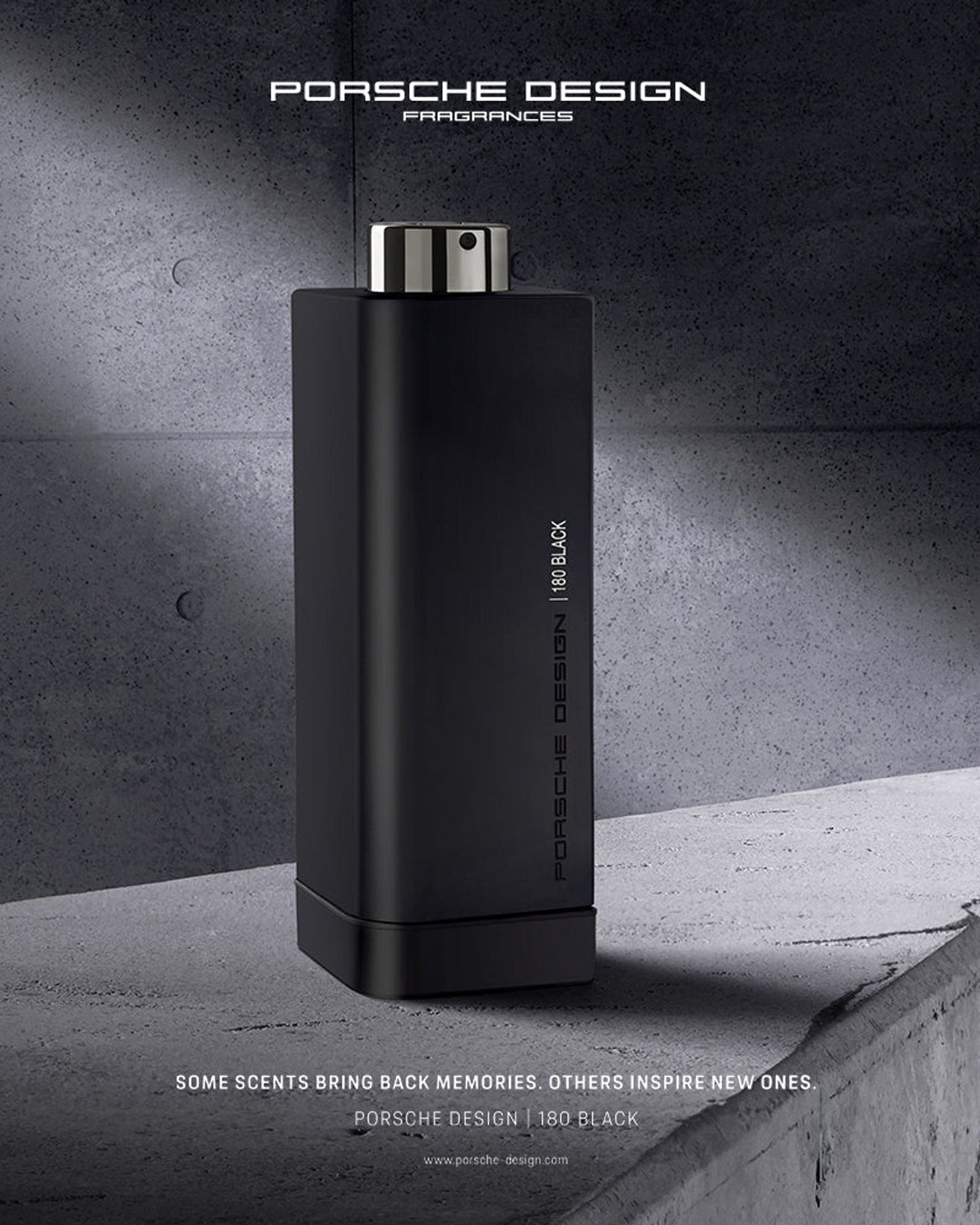 PORSCHE DESIGN 180 BLACK FOR MEN EAU DE TOILETTE 50ml NATURAL SPRAY