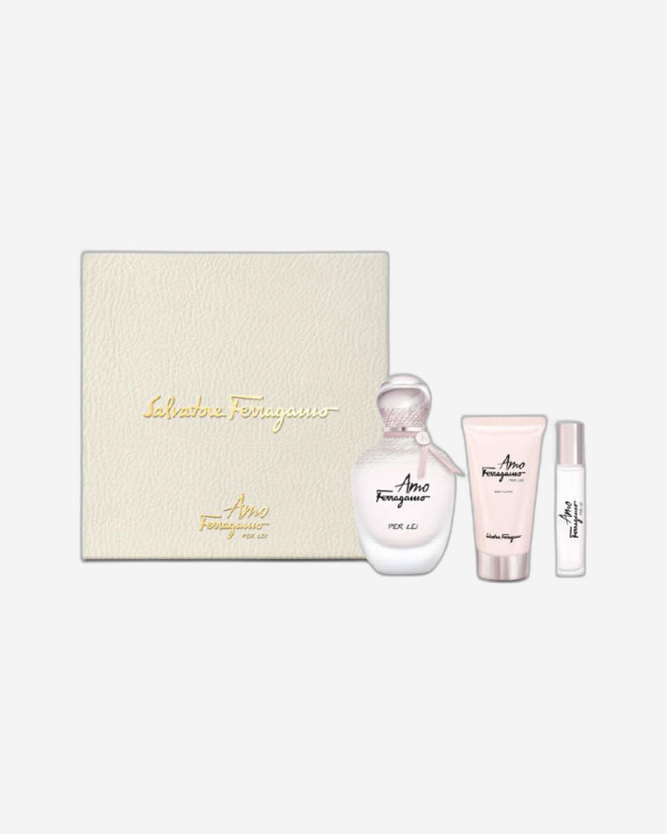 Salvatore Ferragamo Amo Ferragamo Per Lei for Women Natural Spray EDP Gift Set