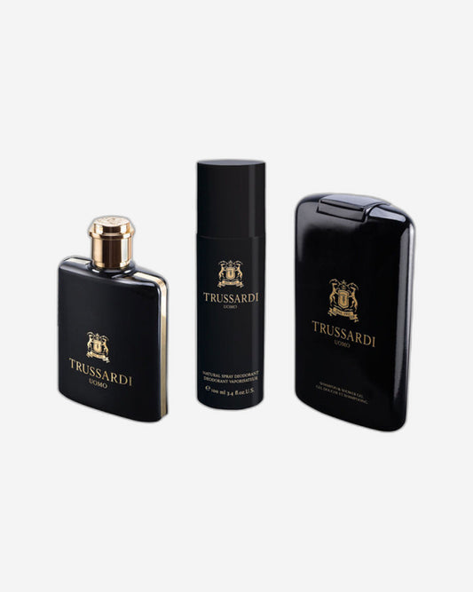 TRUSSARDI Oumo (Gift Set)-100ml EDT+100ml Shower Gel + 100ml Deodorant