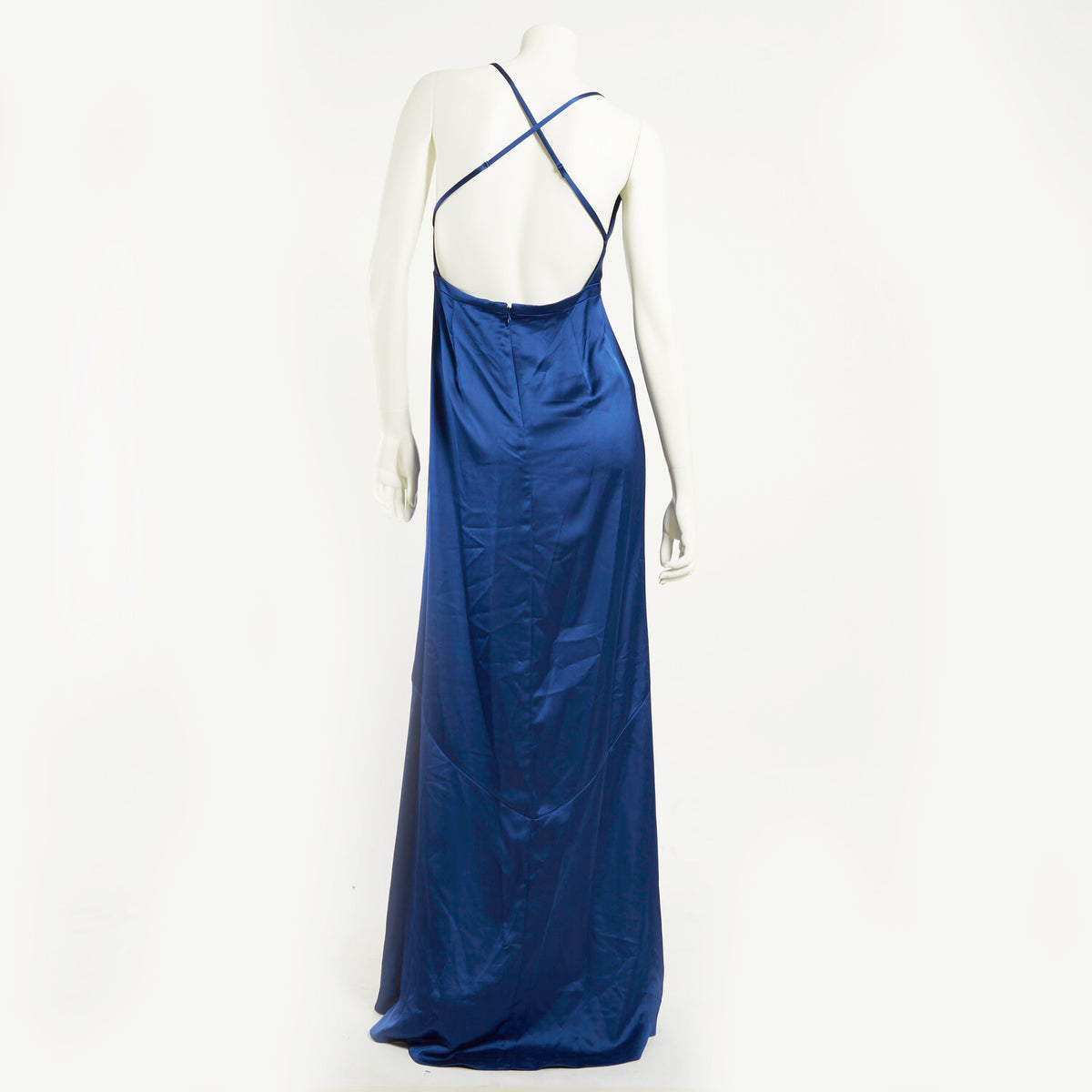 SATIN HIGH LOW DRESS