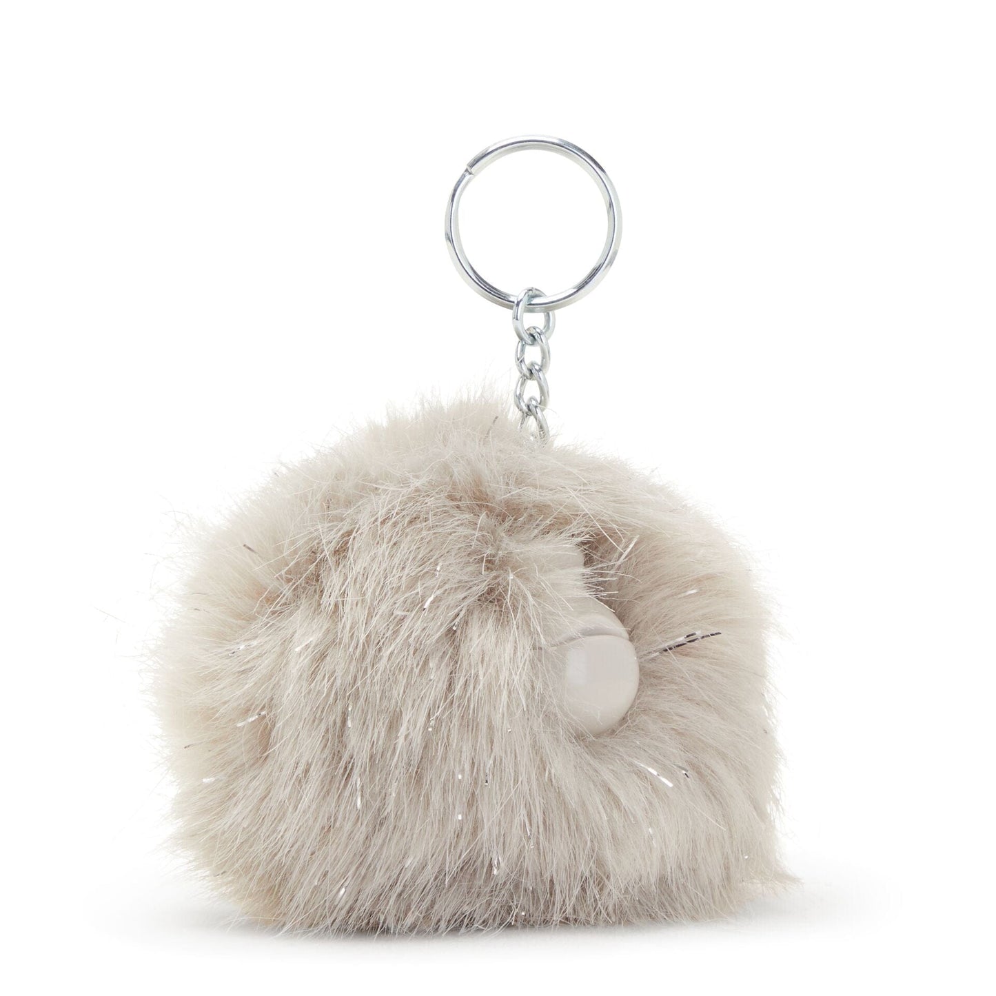 KIPLING-Pompom Monkey-Furry pompom monkey-Grey Silver-01658-1FX