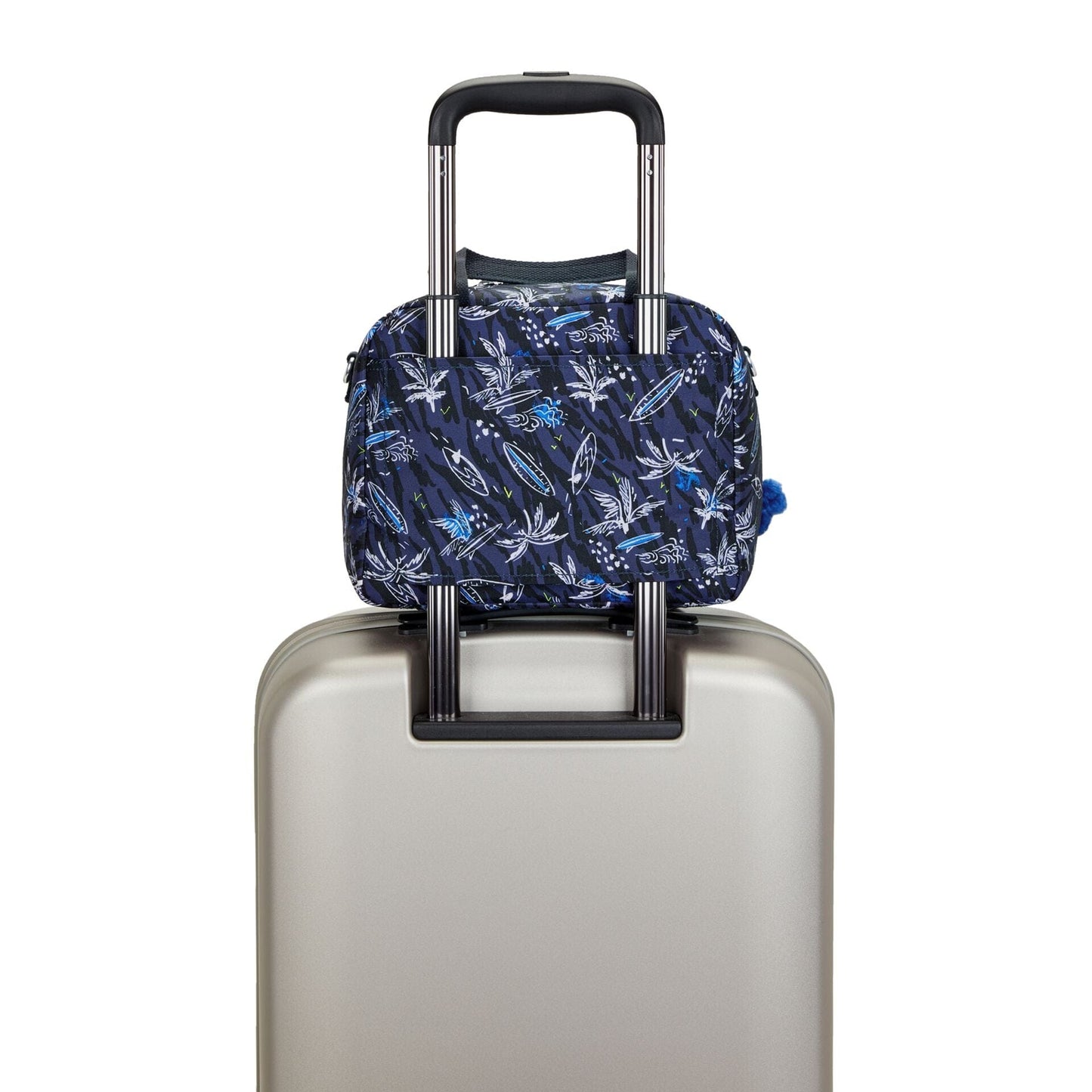 Kipling-Miyo-Insulated Medium Lunch Bag With Trolley Sleeve-Surf Sea Print-I2989-Y70