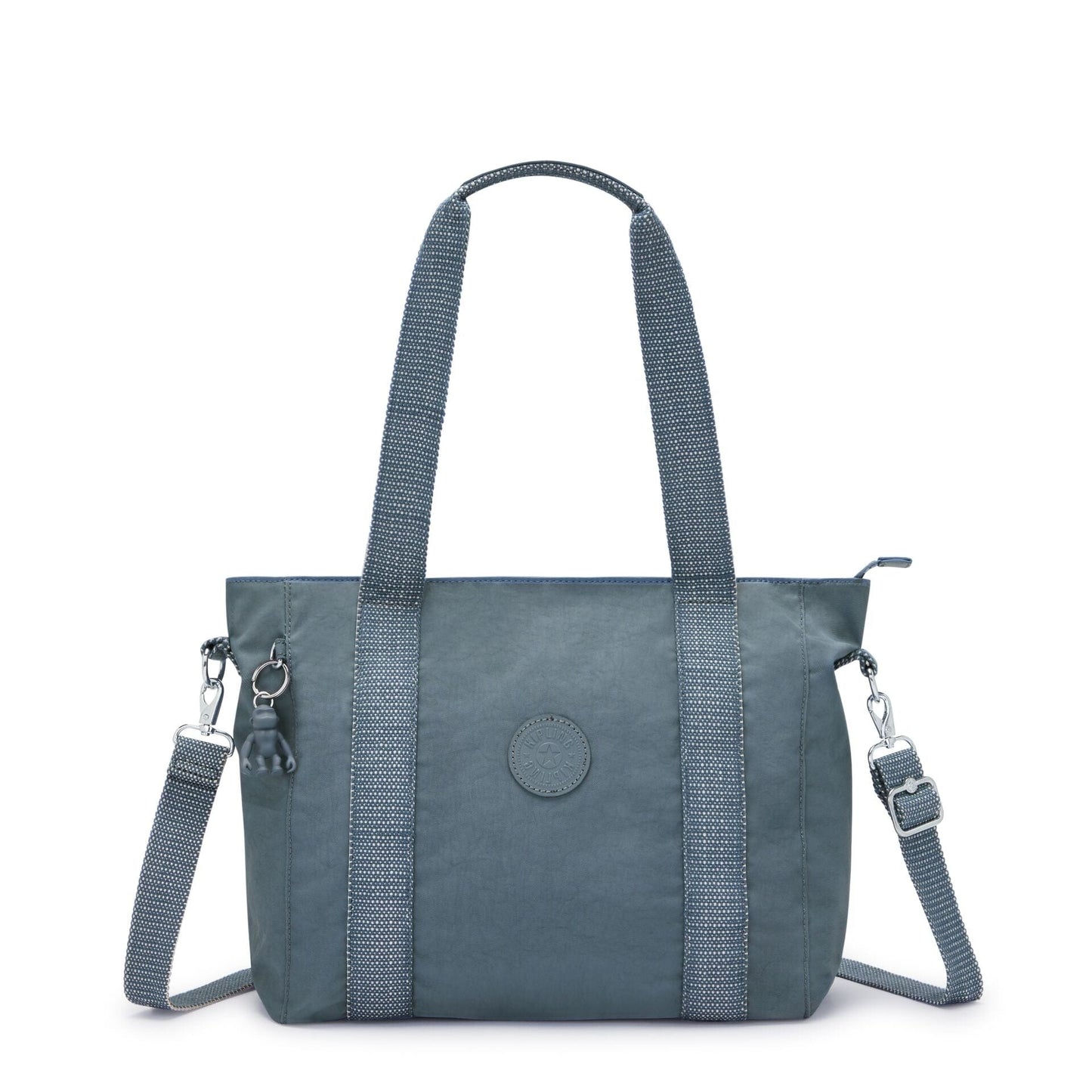 KIPLING-Asseni S-Small tote (with removable shoulderstrap)-Brush Blue-I4400-V35