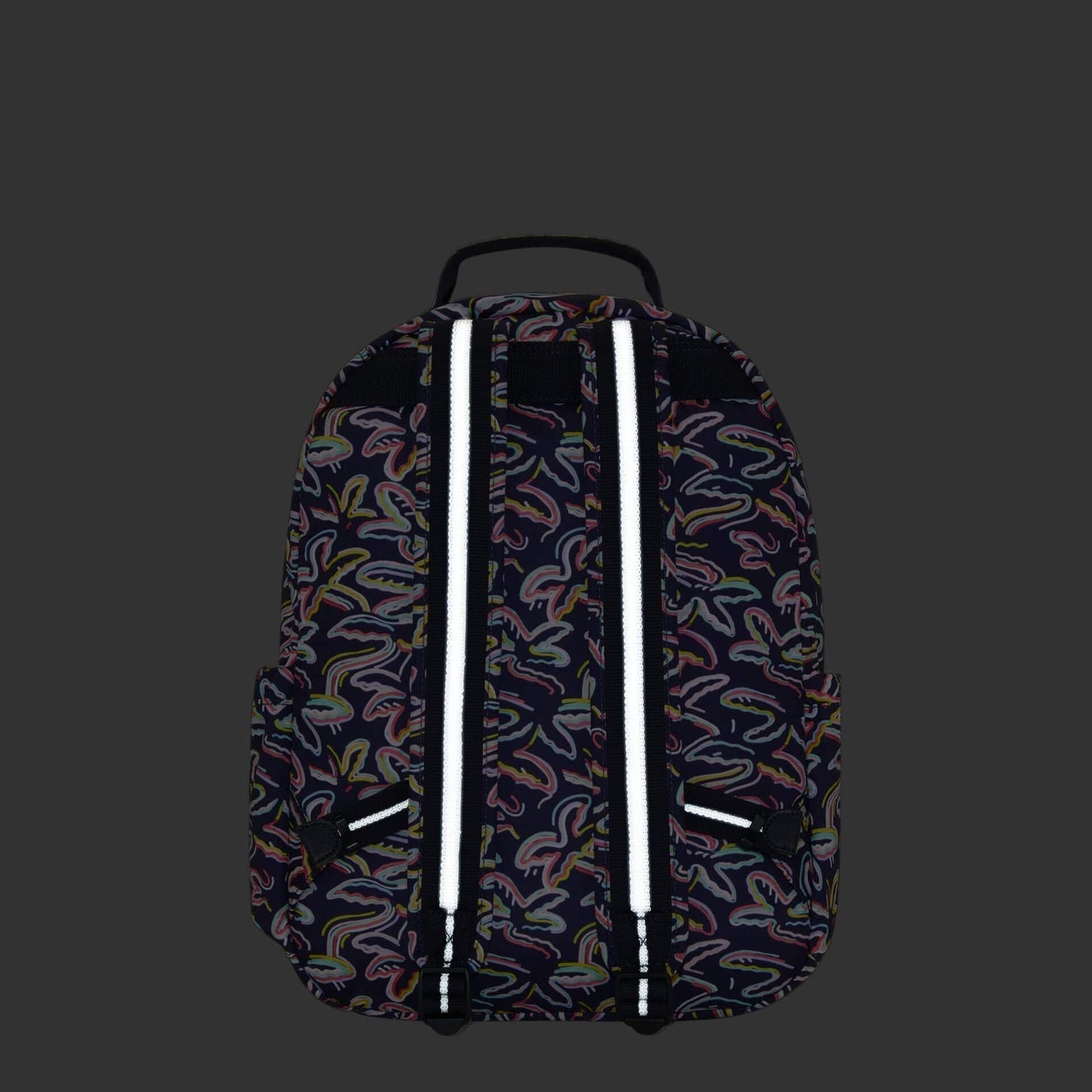 Kipling-Seoul-Large Backpack With Padded Laptop Compartment-Palm Fiesta Print-I4851-3Mc