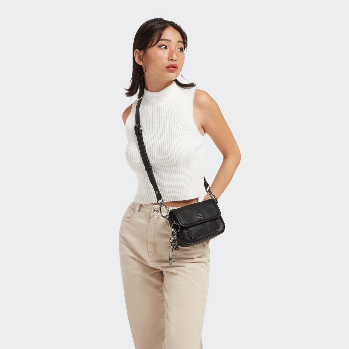 KIPLING-INAKI S-Small crossbody (with removable shoulderstrap)-Black FL-I4860-66C