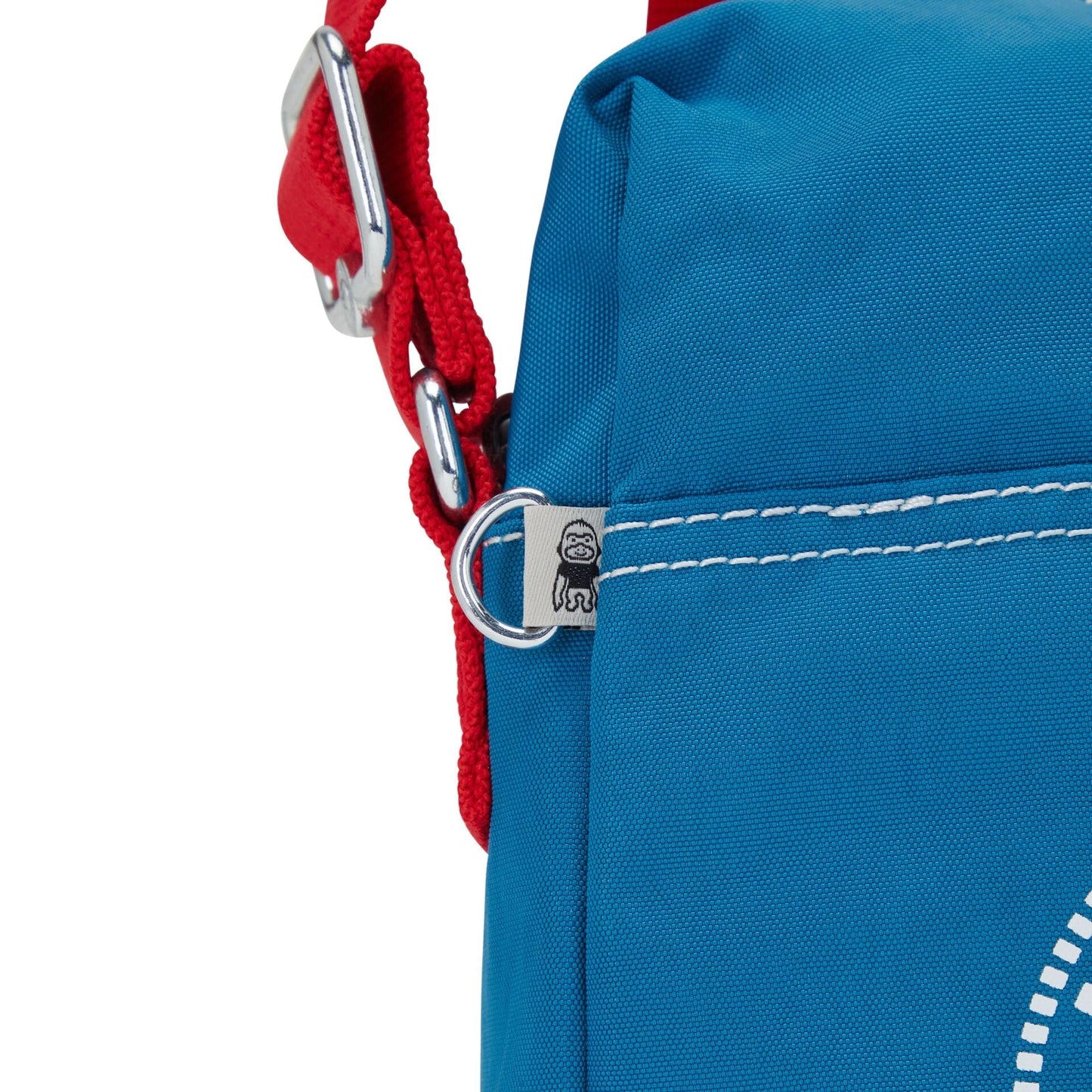 KIPLING Small Crossbody Unisex Boho Teal C Chaz